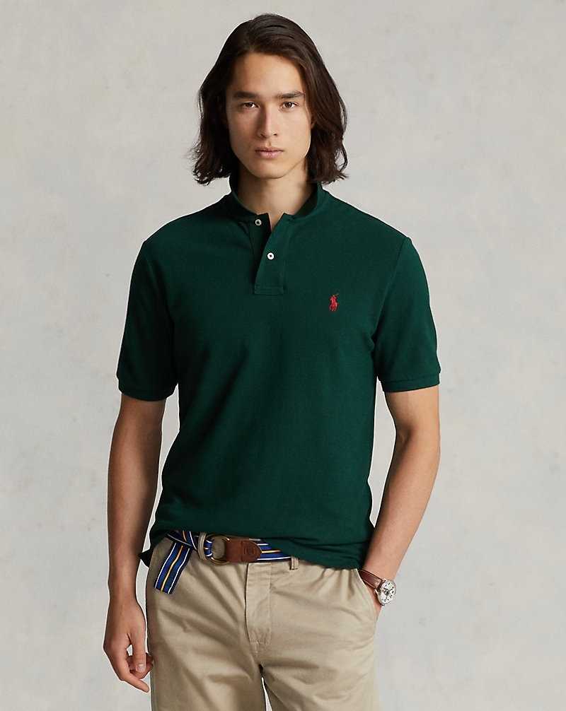 Camisa Polo Ralph Lauren Custom Slim Fit Mesh Hombre Verdes | TSPIXAM-59 - vista 1