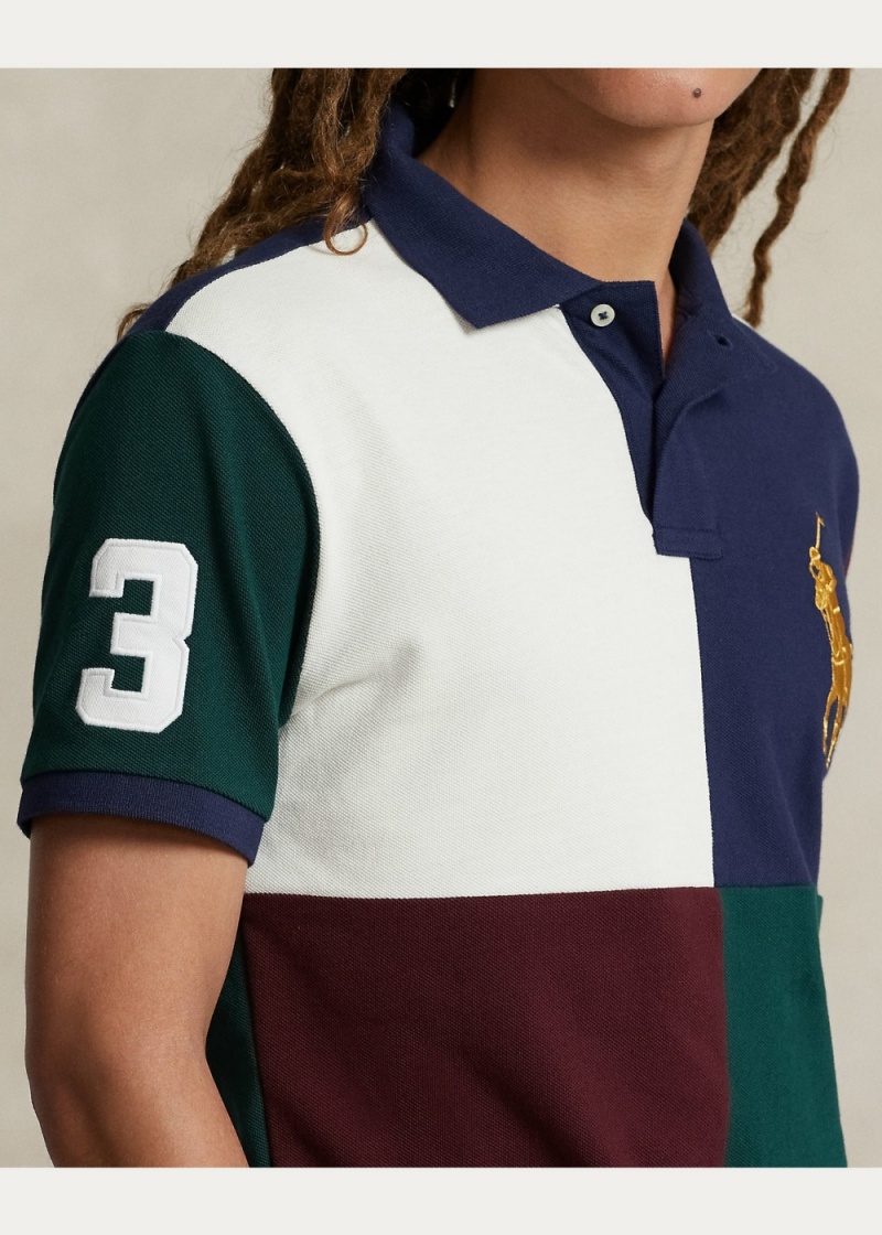 Camisa Polo Custom Slim Fit Big Pony Mesh Hombre Multicolor | EIDB29875 - vista 2