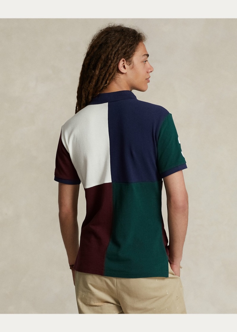 Camisa Polo Custom Slim Fit Big Pony Mesh Hombre Multicolor | EIDB29875 - vista 5