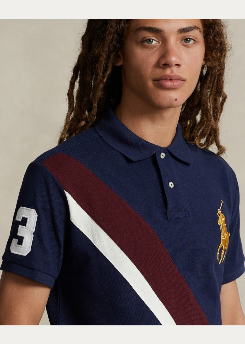 Camisa Polo Custom Slim Fit Big Pony Mesh Hombre Multicolor | DYRE49618 - vista 2