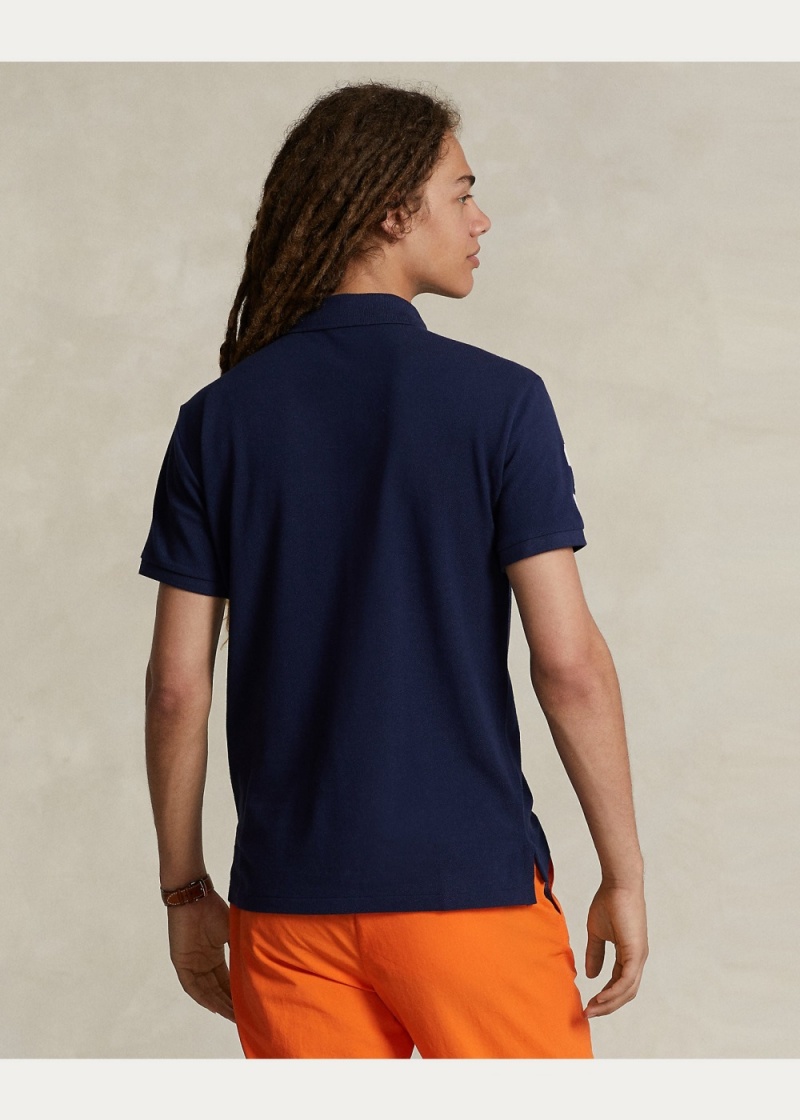 Camisa Polo Custom Slim Fit Big Pony Mesh Hombre Multicolor | DYRE49618 - vista 5