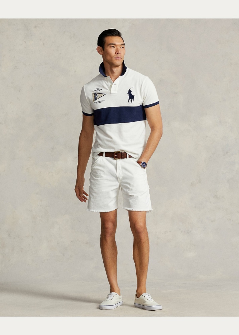 Camisa Polo Custom Slim Fit Big Pony Mesh Hombre Multicolor | BHPD86742 - vista 5