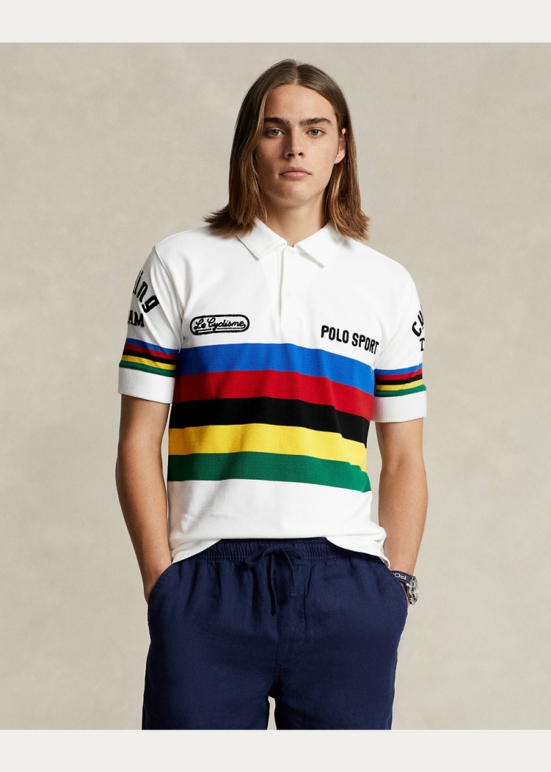 Camisa Polo Custom Slim Polo Deporte Mesh Hombre Multicolor | FQUX01792 - vista 3