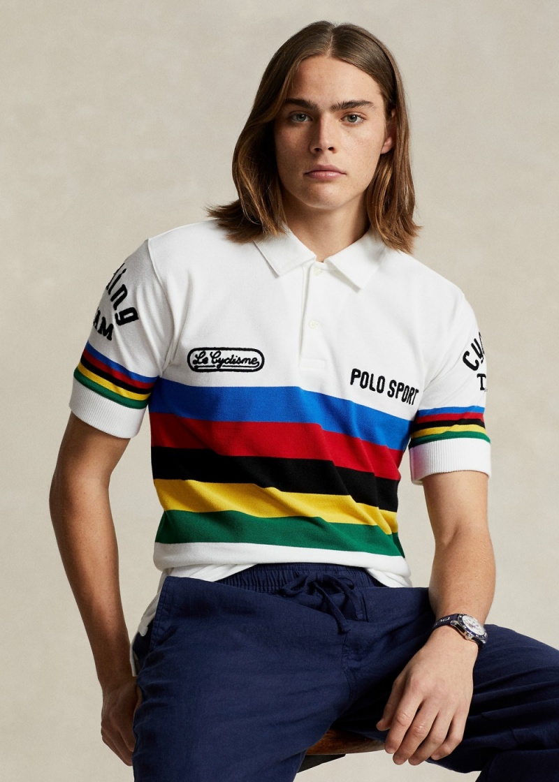 Camisa Polo Custom Slim Polo Deporte Mesh Hombre Multicolor | FQUX01792 - vista 1