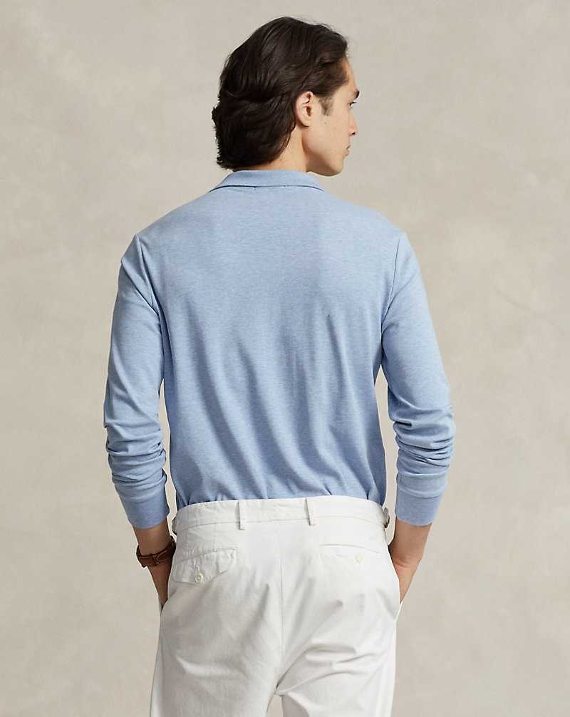Camisa Polo Ralph Lauren Custom Slim Soft Cotton Hombre Isle Heather/C7998 | QLECKBW-09 - vista 4