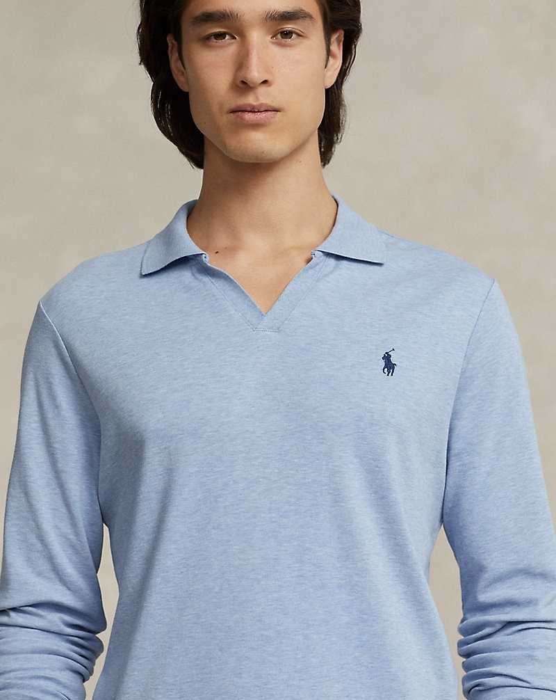 Camisa Polo Ralph Lauren Custom Slim Soft Cotton Hombre Isle Heather/C7998 | QLECKBW-09 - vista 5