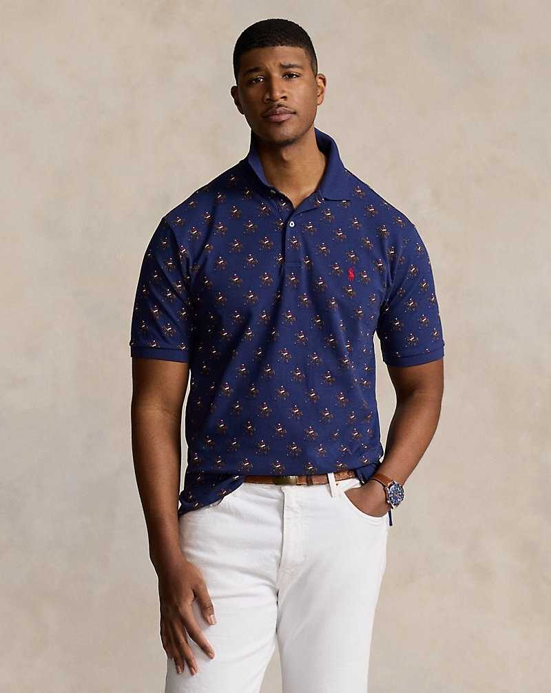Camisa Polo Ralph Lauren Equestrian Mesh Hombre Azul Marino | EDPRZUW-78 - vista 1