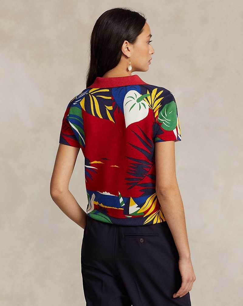 Camisa Polo Ralph Lauren Knit Wool Graphic Mujer Rojos | NMKHBYU-65 - vista 4