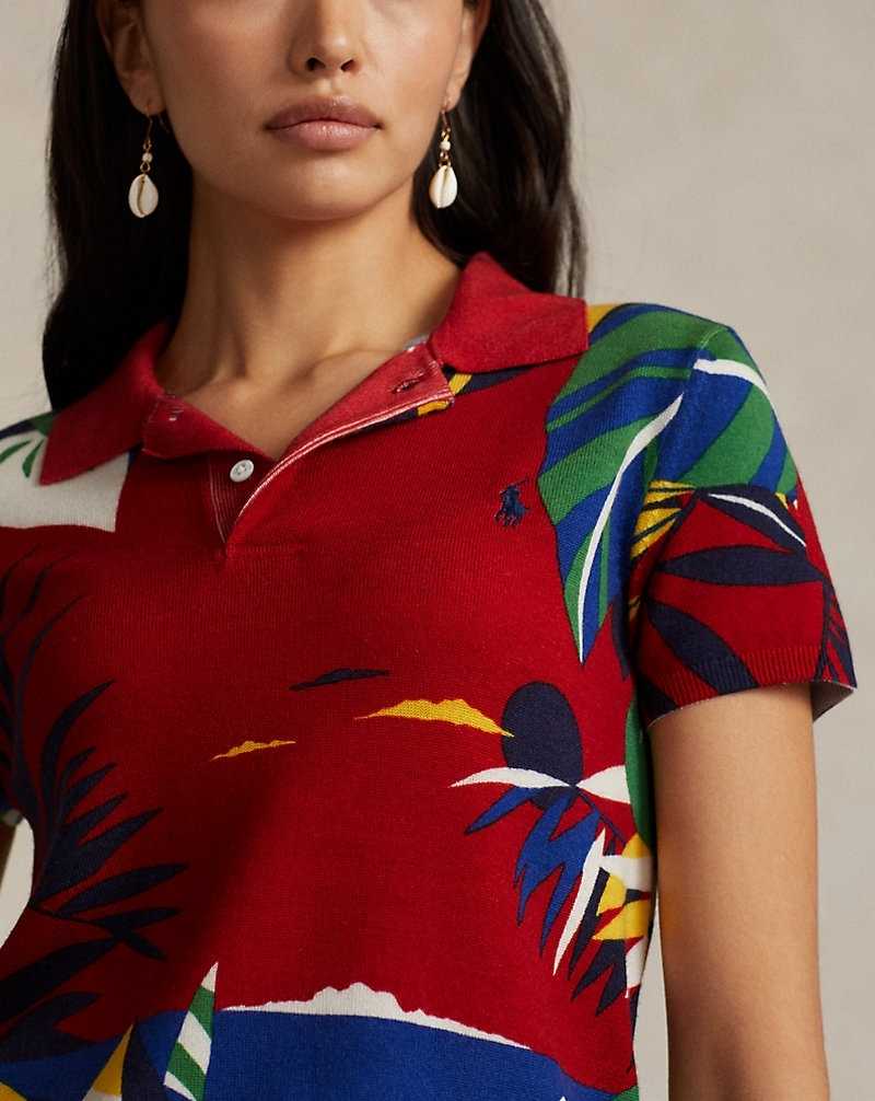 Camisa Polo Ralph Lauren Knit Wool Graphic Mujer Rojos | NMKHBYU-65 - vista 5