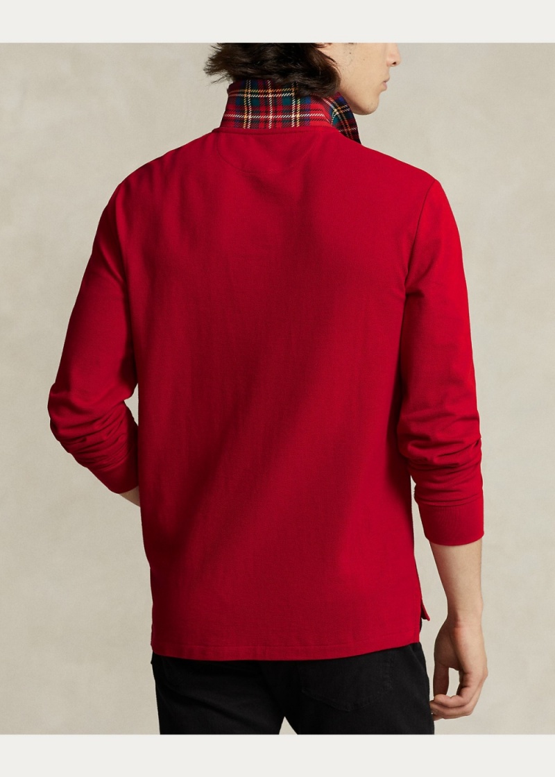 Camisa Polo Lunar New Year Triple-Pony Hombre Rojos | YXJG09248 - vista 4