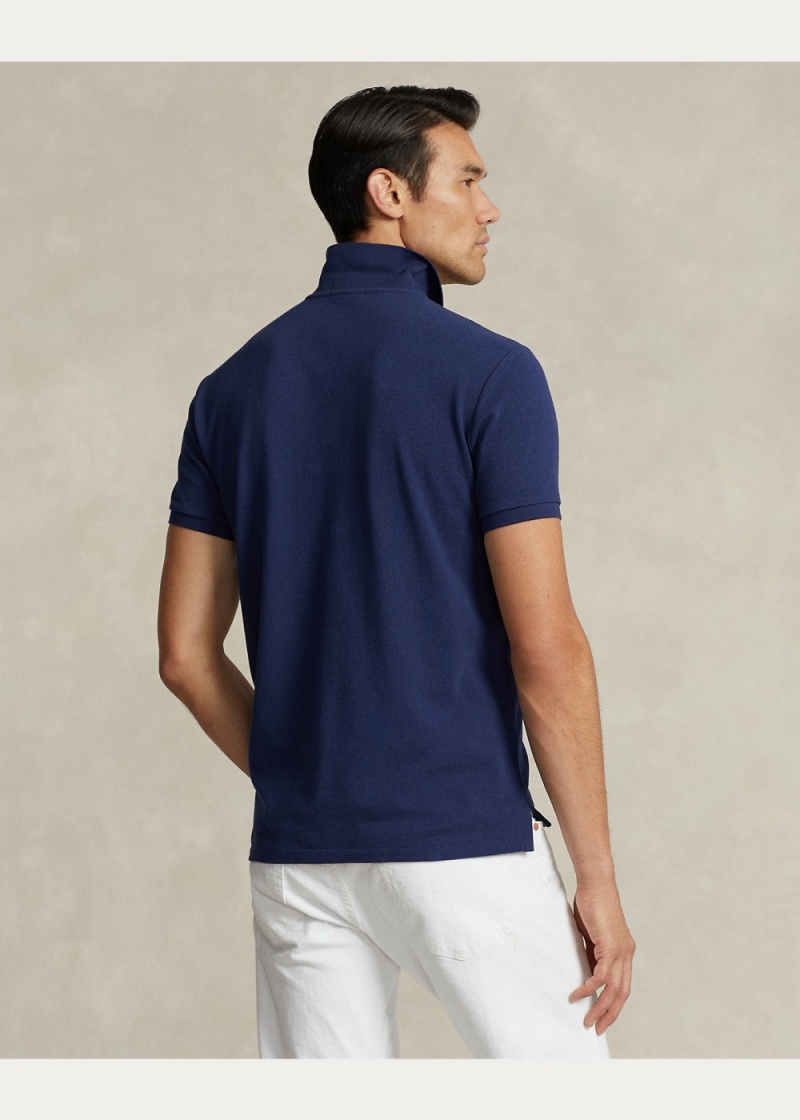 Camisa Polo Lunar New Year Embroidered Hombre Azules Oscuro | AMOE17569 - vista 4