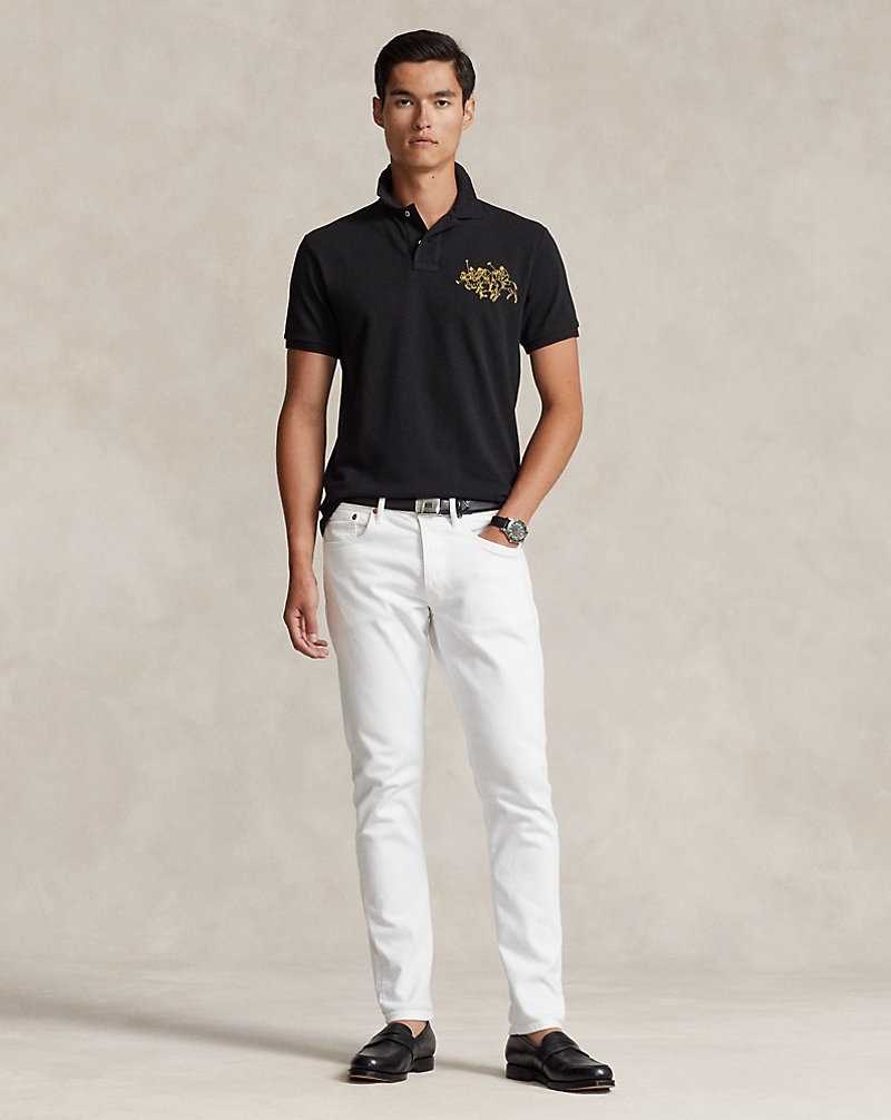 Camisa Polo Ralph Lauren Lunar New Year Triple-Pony Hombre Negros | LNTGQCF-62 - vista 3