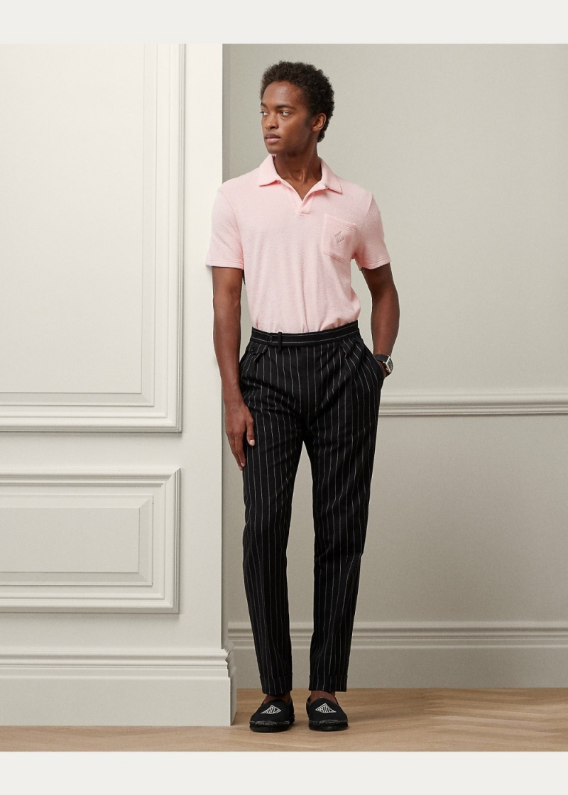 Camisa Polo Monogram Terry Hombre Rosas | RMGN46527 - vista 2