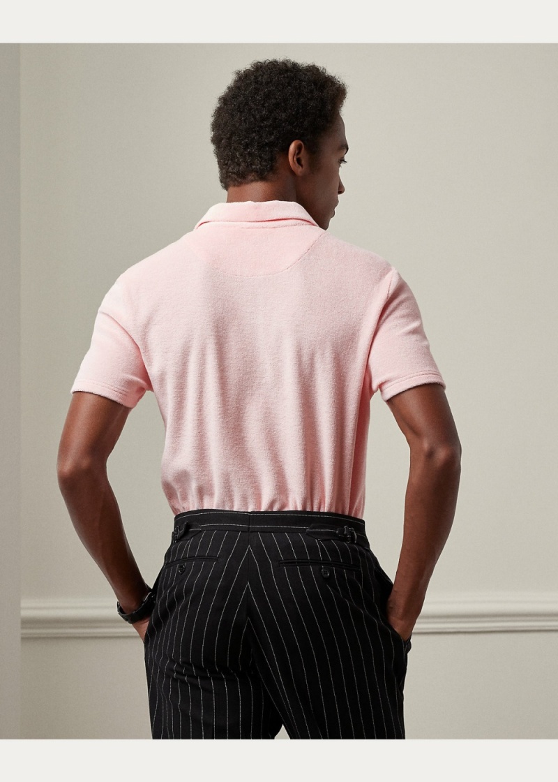 Camisa Polo Monogram Terry Hombre Rosas | RMGN46527 - vista 3