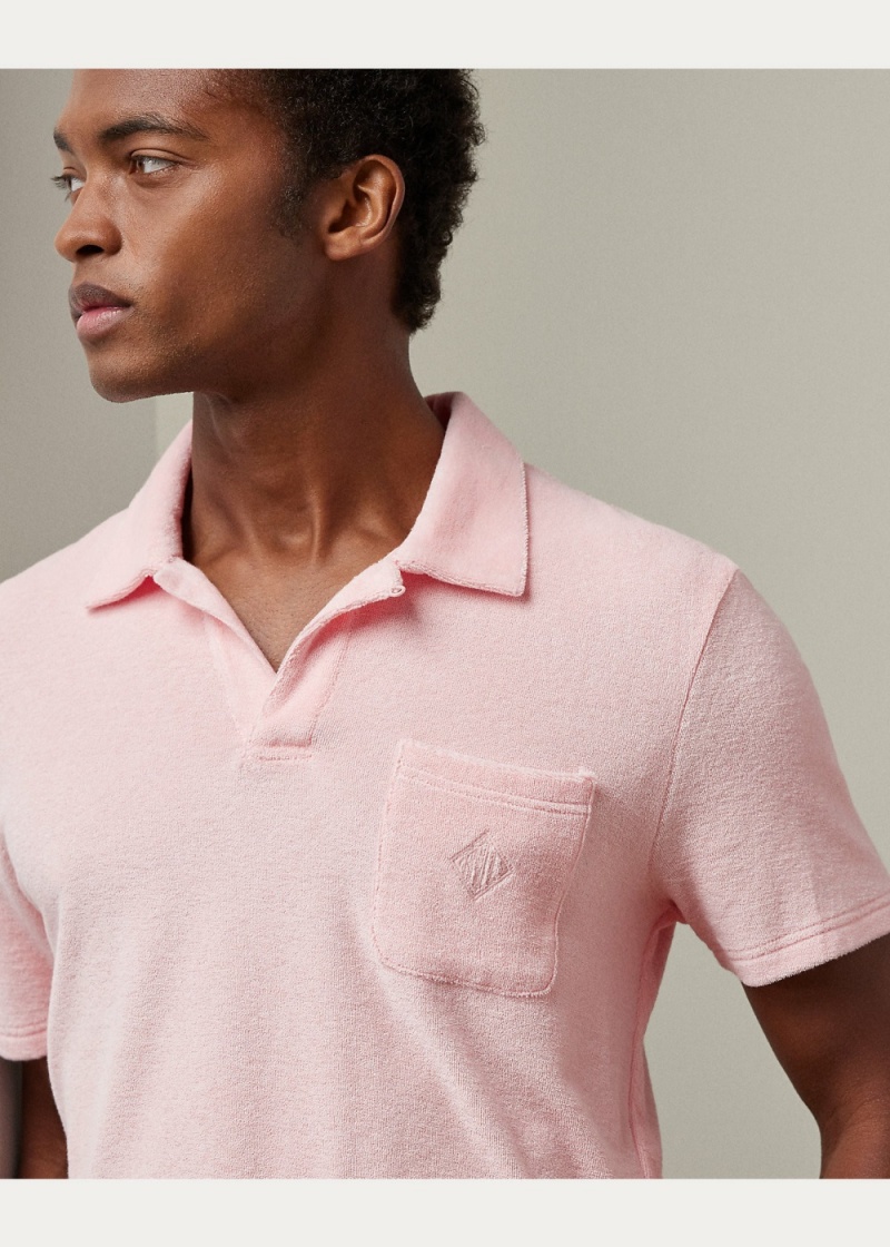 Camisa Polo Monogram Terry Hombre Rosas | RMGN46527 - vista 4