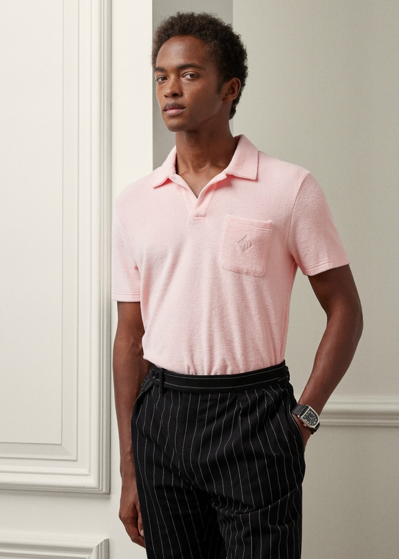 Camisa Polo Monogram Terry Hombre Rosas | RMGN46527 - vista 1