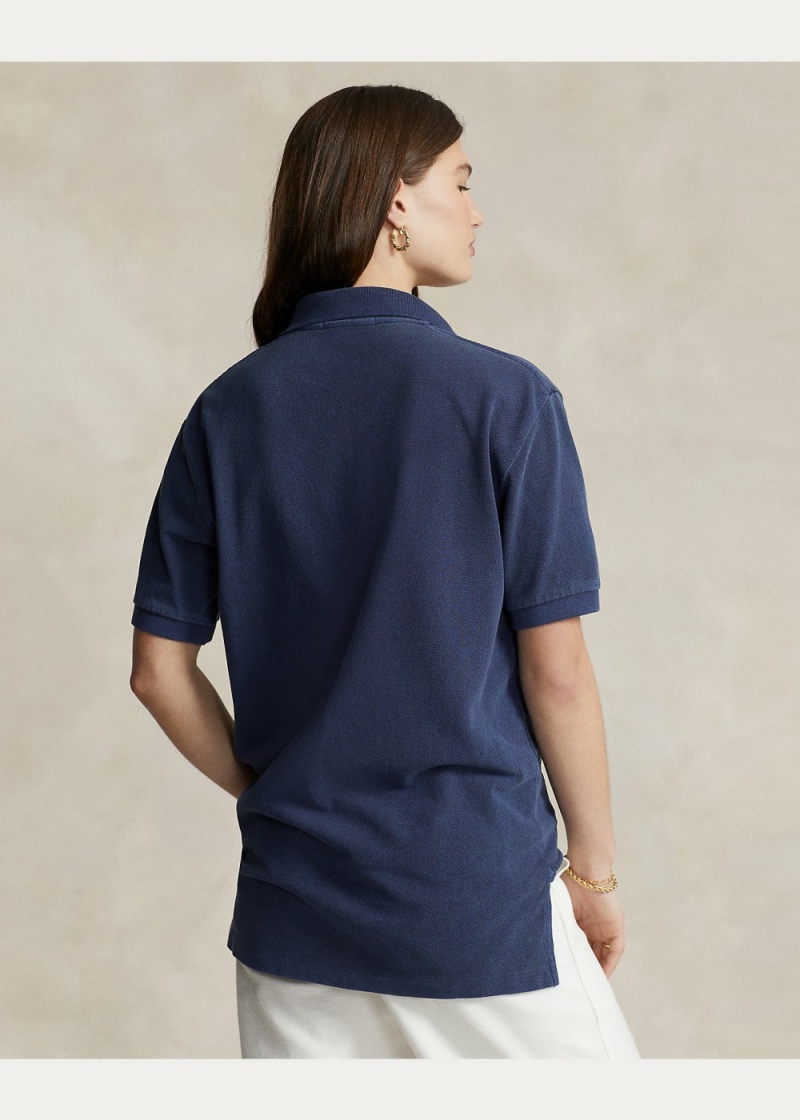 Camisa Polo Original Fit Mesh Hombre Azul Marino | ZREQ62385 - vista 5