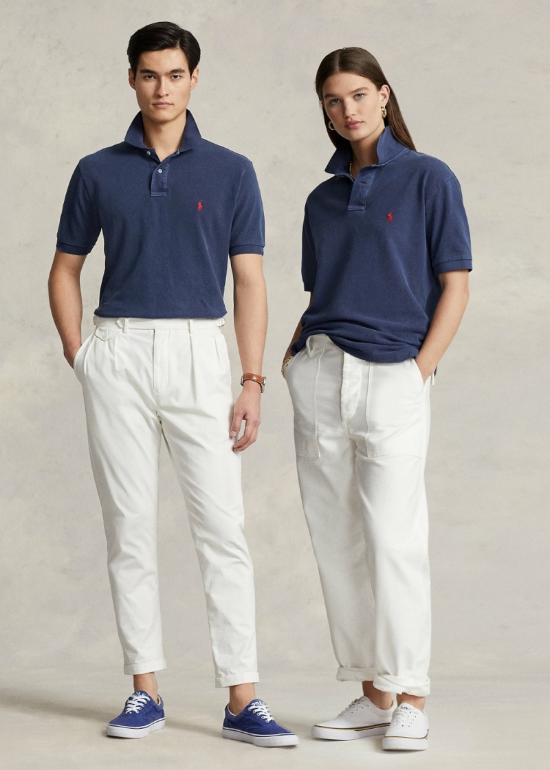 Camisa Polo Original Fit Mesh Hombre Azul Marino | ZREQ62385 - vista 1