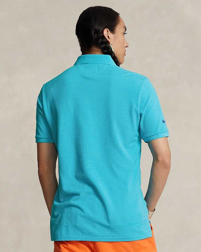 Camisa Polo Ralph Lauren PRL x Naiomi Glasses Mesh Hombre Turquesa | FQAHXNT-43 - vista 4