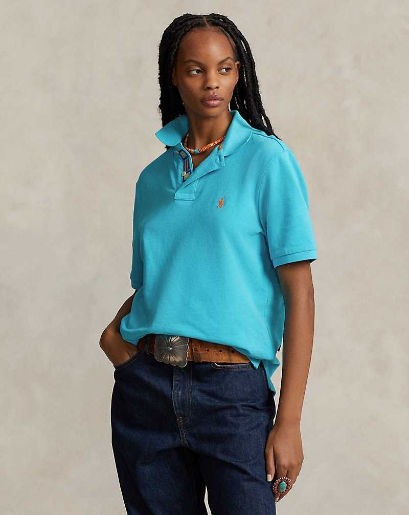 Camisa Polo Ralph Lauren PRL x Naiomi Glasses Mesh Hombre Turquesa | FQAHXNT-43 - vista 5