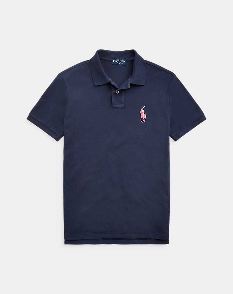 Camisa Polo Ralph Lauren Pink Pony Mesh Hombre Azul Marino | WEFALNB-24 - vista 2