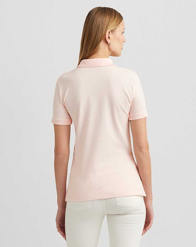 Camisa Polo Ralph Lauren Pique Mujer Rosas | DZTURKY-52 - vista 4