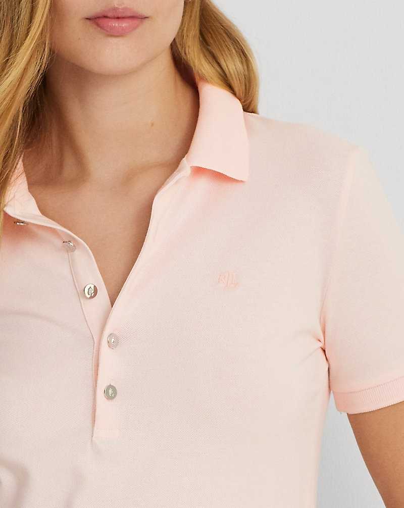 Camisa Polo Ralph Lauren Pique Mujer Rosas | DZTURKY-52 - vista 5