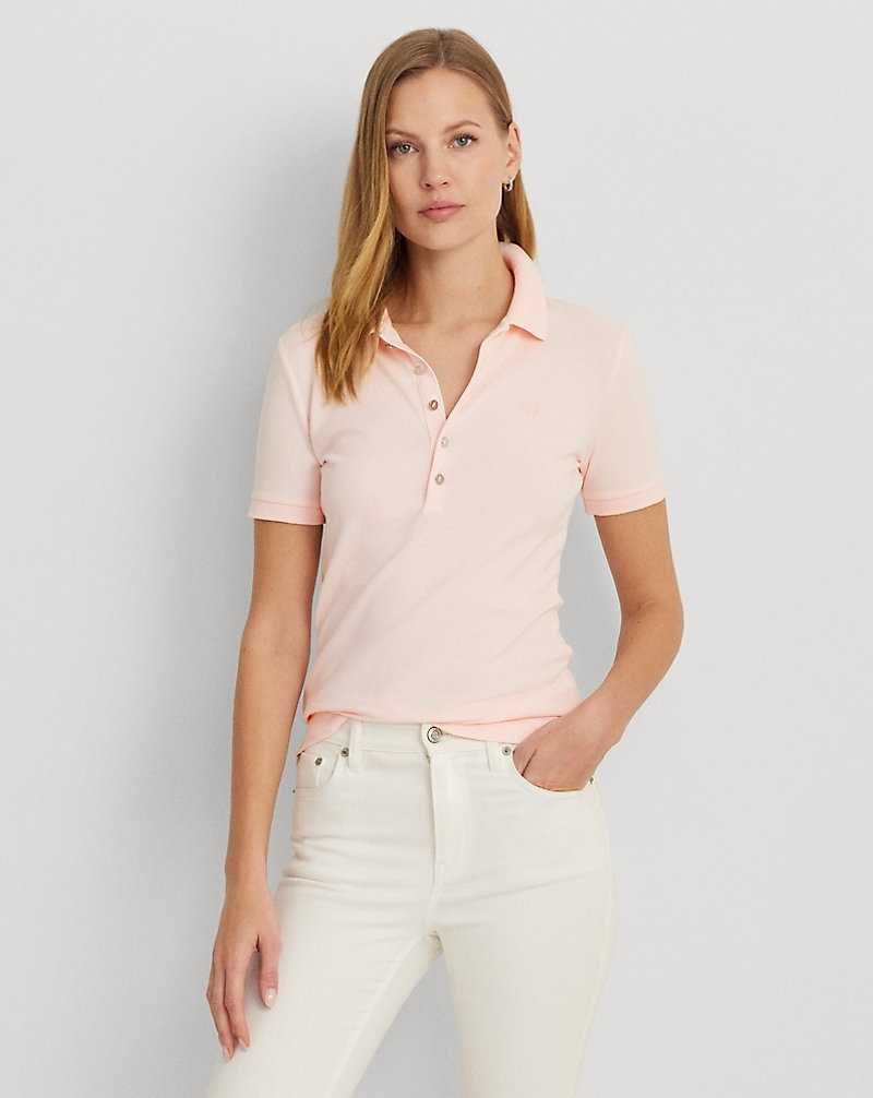 Camisa Polo Ralph Lauren Pique Mujer Rosas | DZTURKY-52 - vista 1