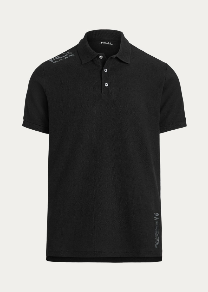 Camisa Polo RLX CLARUS Hombre Negros | QGSB08742 - vista 2