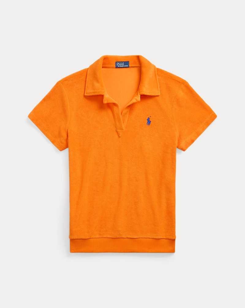 Camisa Polo Ralph Lauren Shrunken Fit Terry Mujer Naranjas | PDKNXJZ-93 - vista 2