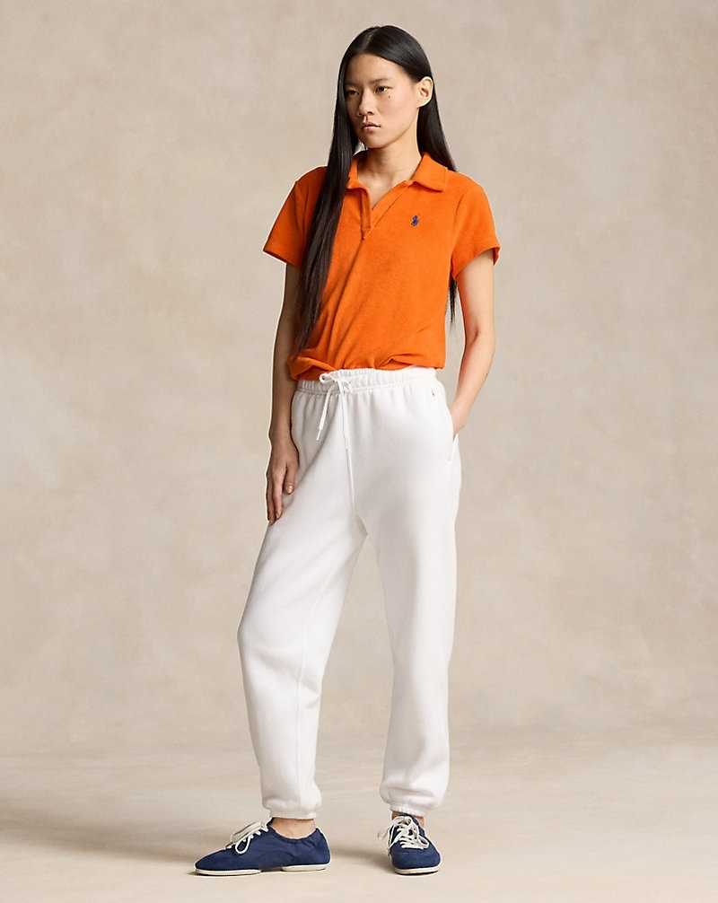 Camisa Polo Ralph Lauren Shrunken Fit Terry Mujer Naranjas | PDKNXJZ-93 - vista 3