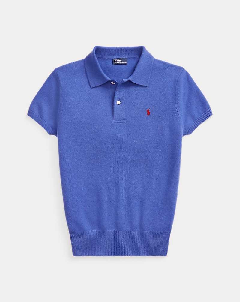 Camisa Polo Ralph Lauren Slim Fit Cashmere Mujer Azules | EDNWLXB-58 - vista 2
