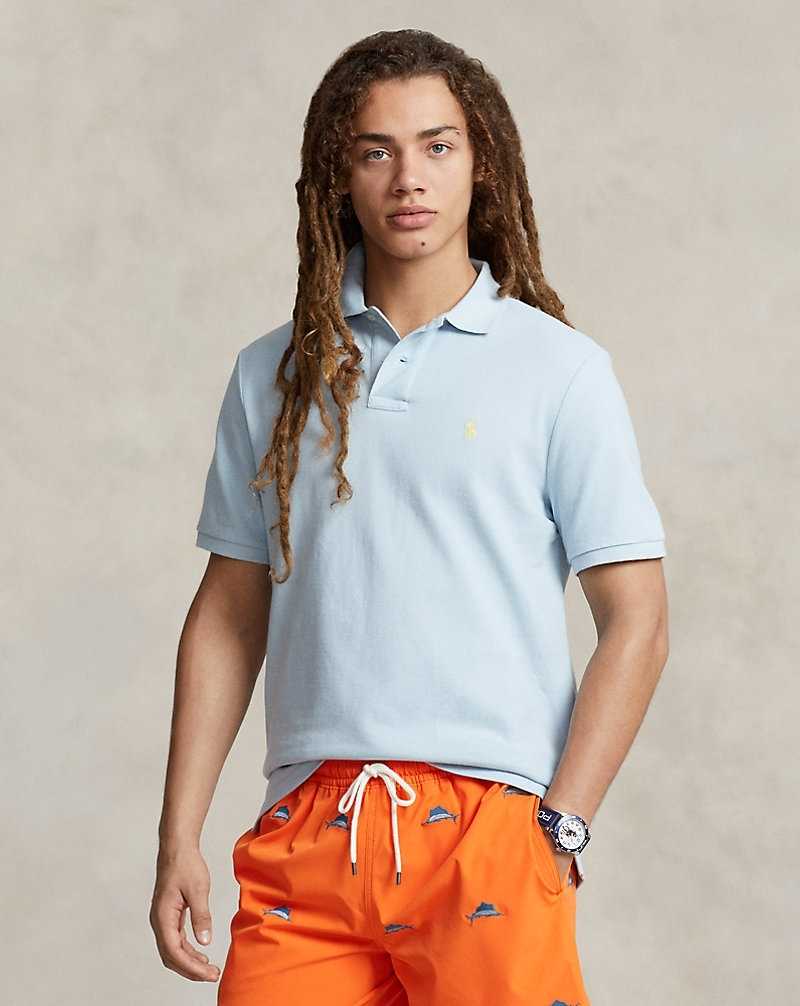 Camisa Polo Ralph Lauren Slim Fit Mesh Hombre Alpine Blue/C1231 | MPQFLAO-62 - vista 1