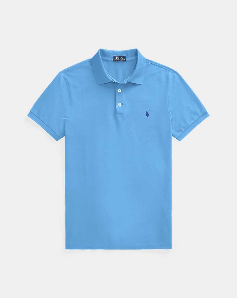 Camisa Polo Ralph Lauren Slim Fit Mesh Hombre Azules | QNJKYWM-13 - vista 2