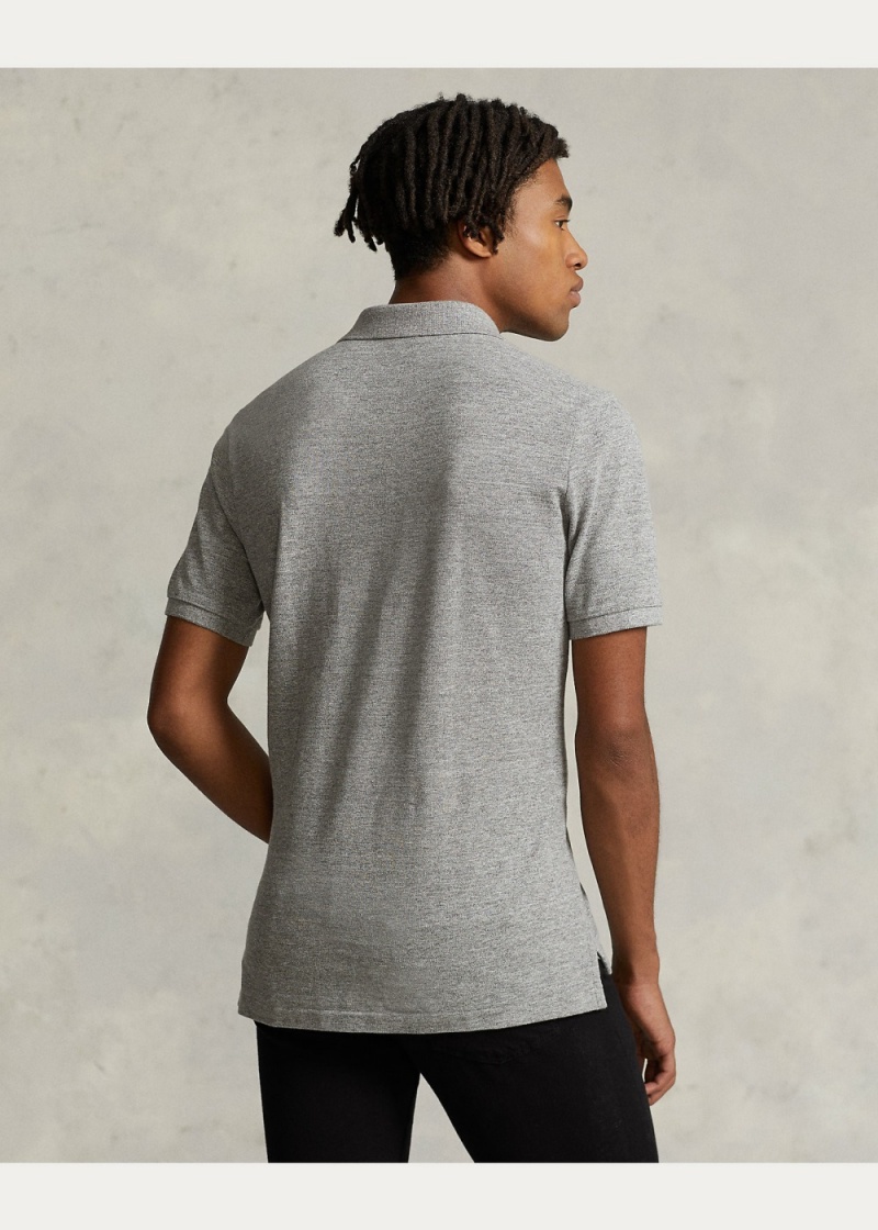 Camisa Polo Slim Fit Mesh Hombre Negros | IEZD53068 - vista 4