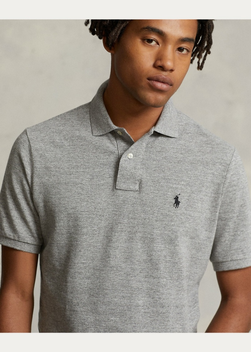 Camisa Polo Slim Fit Mesh Hombre Negros | IEZD53068 - vista 5