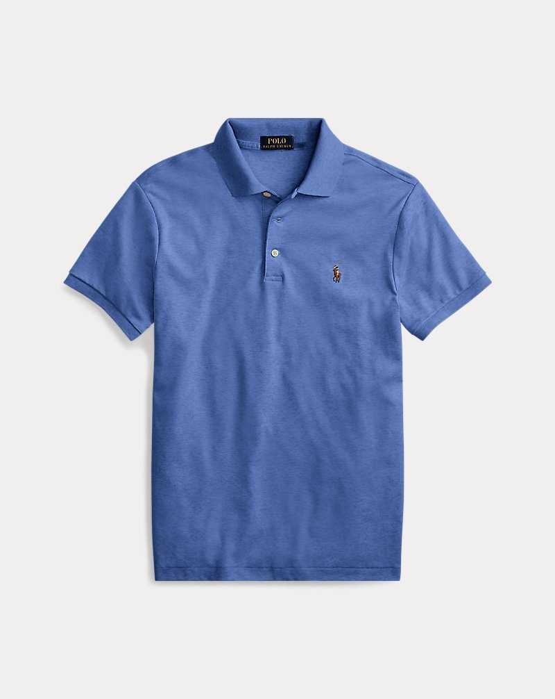 Camisa Polo Ralph Lauren Slim Fit Soft-Touch Hombre Azul Rey | GRLDNIU-27 - vista 2