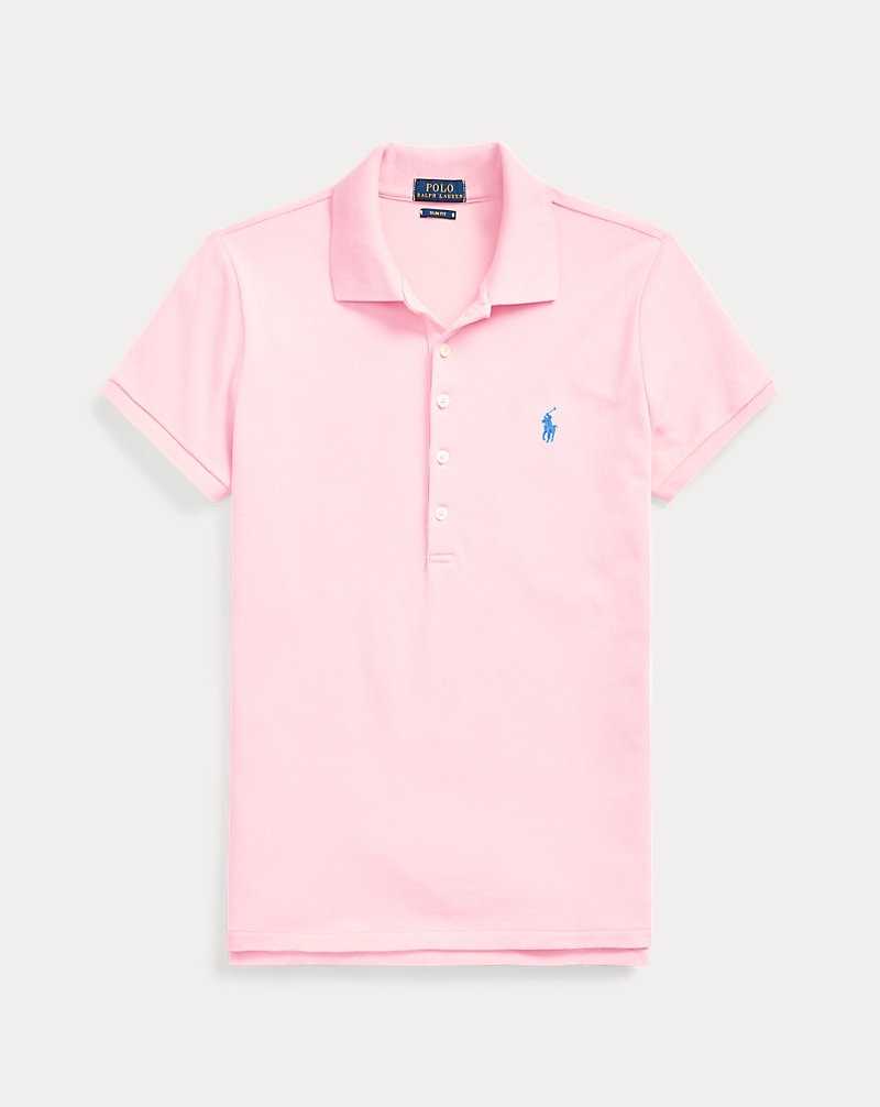 Camisa Polo Ralph Lauren Slim Fit Stretch Mujer Rosas | GWUNLOB-21 - vista 2
