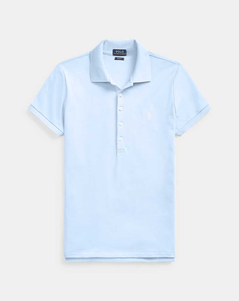 Camisa Polo Ralph Lauren Slim Fit Stretch Mujer Azules | ECLIMRZ-04 - vista 2