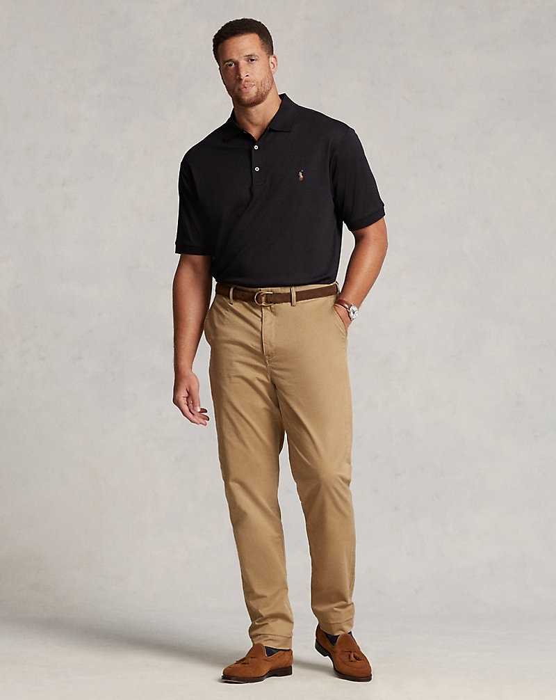 Camisa Polo Ralph Lauren Soft Cotton Hombre Negros | IKDRXJO-17 - vista 3