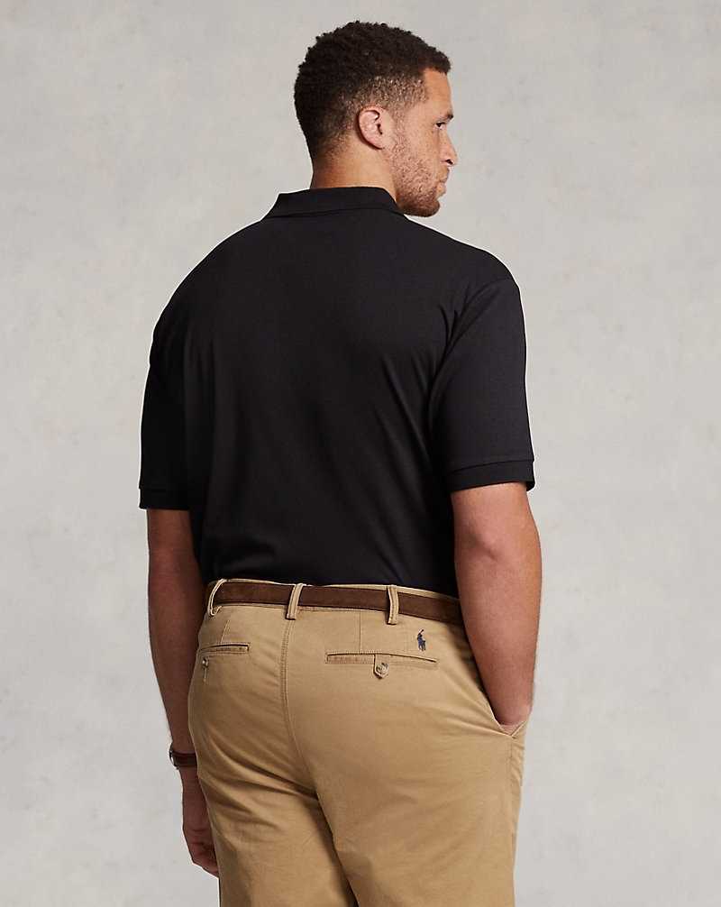 Camisa Polo Ralph Lauren Soft Cotton Hombre Negros | IKDRXJO-17 - vista 4