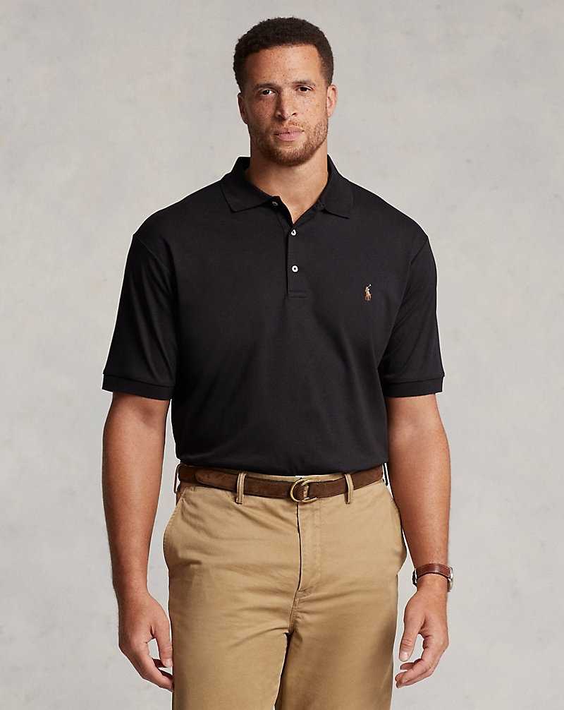 Camisa Polo Ralph Lauren Soft Cotton Hombre Negros | IKDRXJO-17 - vista 1