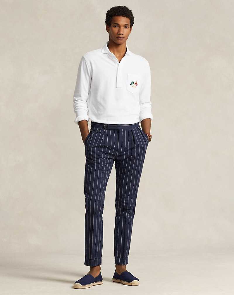 Camisa Polo Ralph Lauren Standard Fit Nautical Mesh Hombre Blancos | BGDVLKY-06 - vista 3