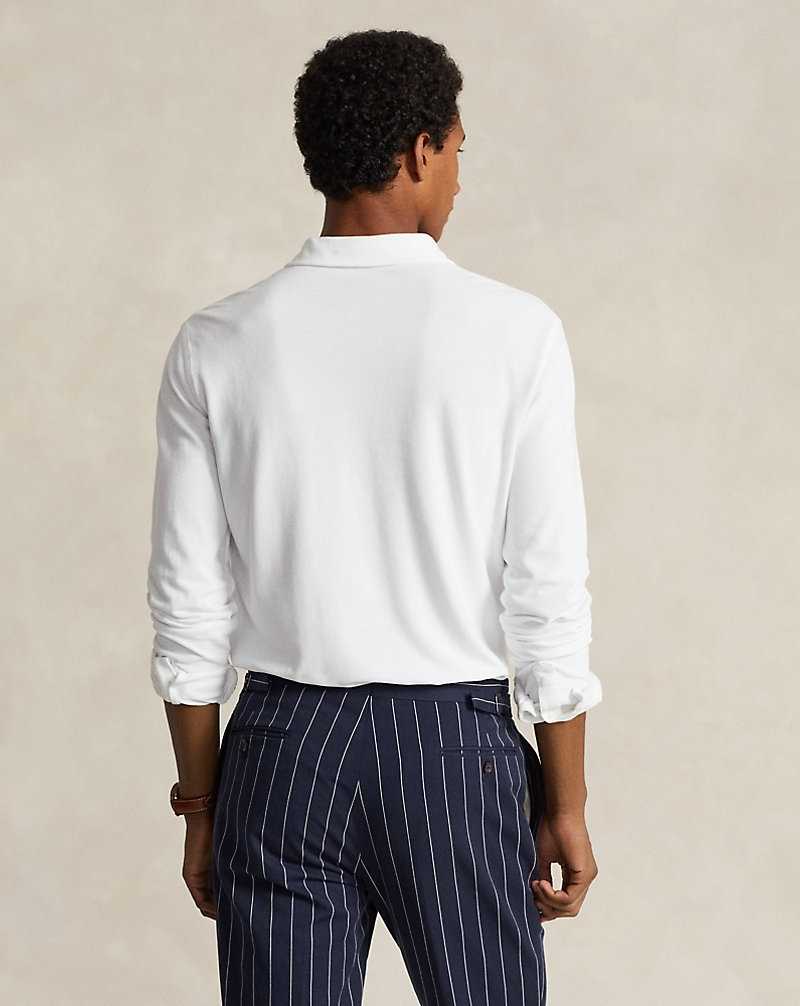 Camisa Polo Ralph Lauren Standard Fit Nautical Mesh Hombre Blancos | BGDVLKY-06 - vista 4