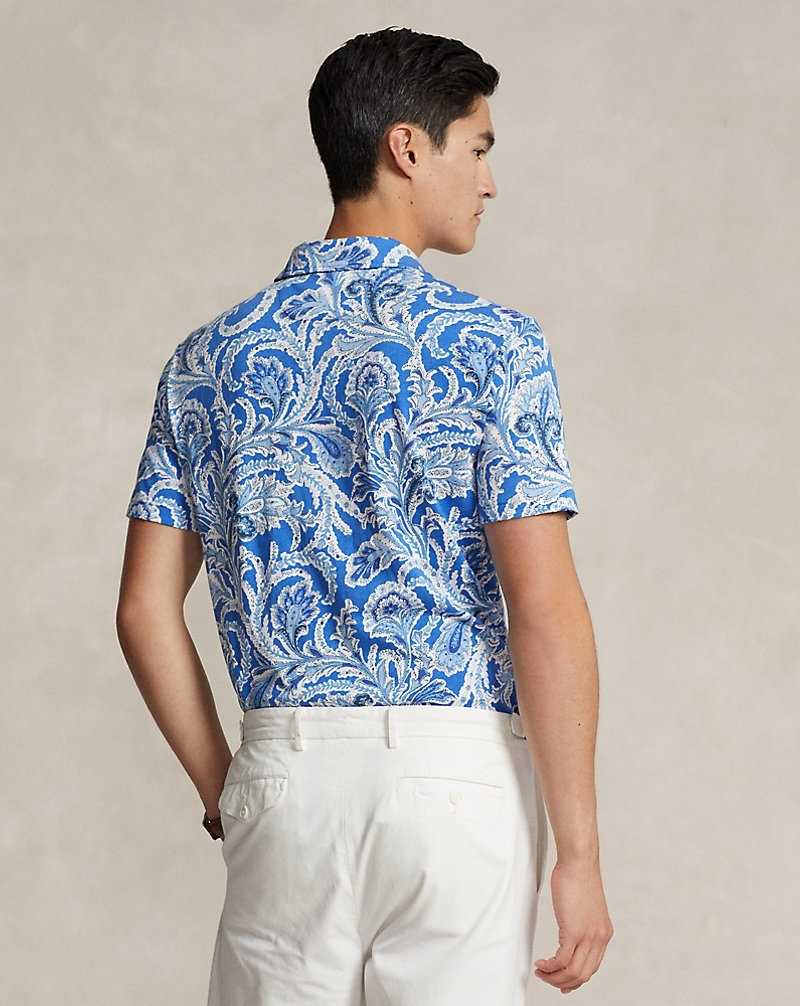 Camisa Polo Ralph Lauren Standard Fit Paisley Lisle Hombre Shorewood Paisley | XBGCWVK-98 - vista 4