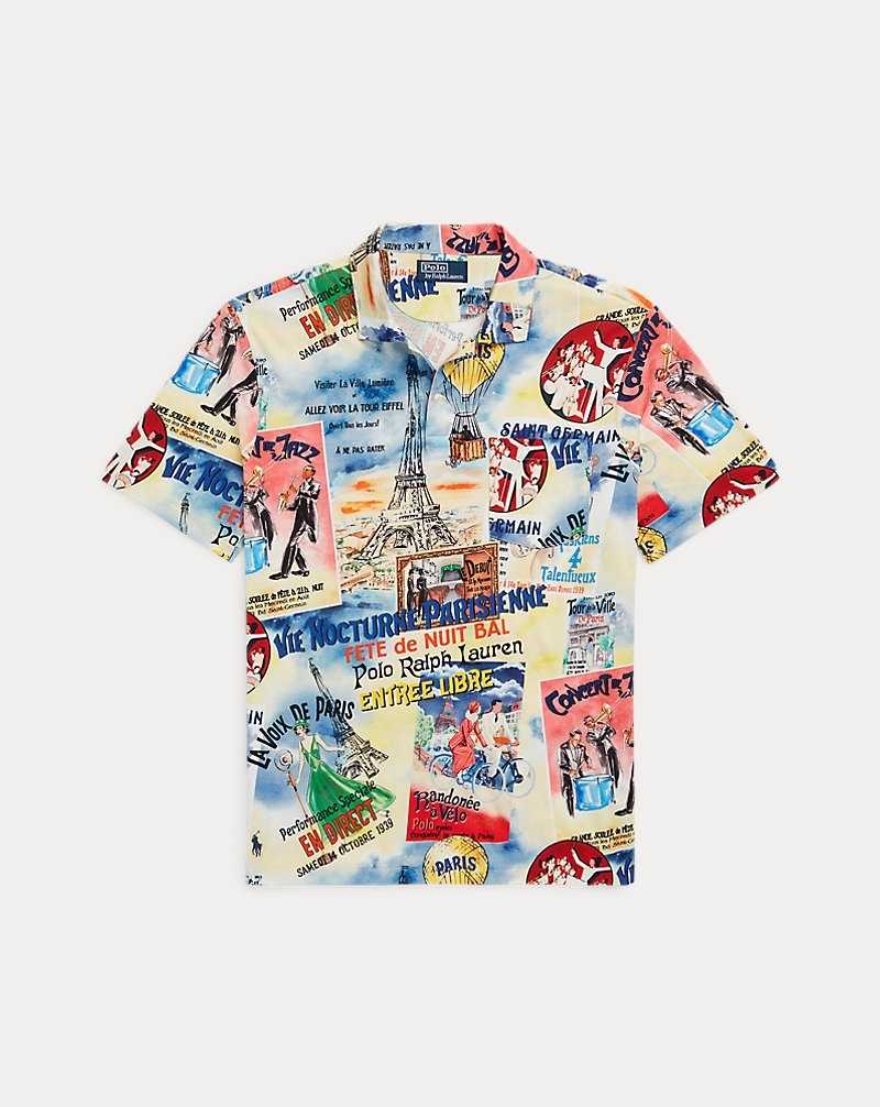 Camisa Polo Ralph Lauren Standard Fit Printed Jersey Hombre City Of Lights Poster | DCKFVRP-24 - vista 2