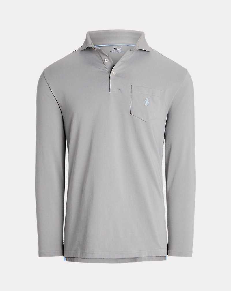 Camisa Polo Ralph Lauren Stretch Lisle Hombre Grises | YAIRPBT-62 - vista 2