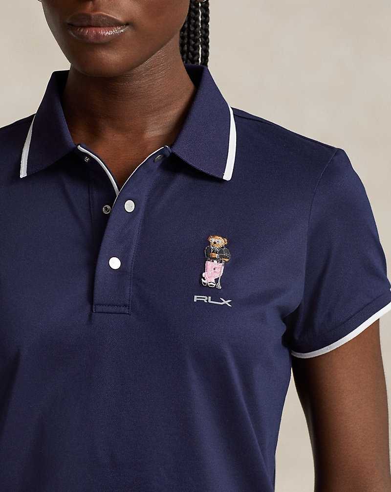 Camisa Polo Ralph Lauren Tailored Fit Bear Mujer Azul Marino | NRAZYIK-86 - vista 5