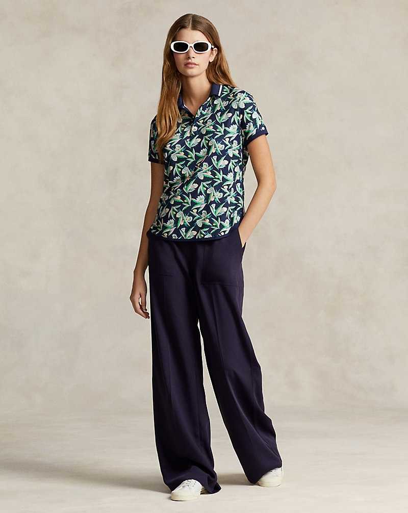 Camisa Polo Ralph Lauren Tailored Fit Floral Mujer Azul Marino | NLIOVGS-07 - vista 3