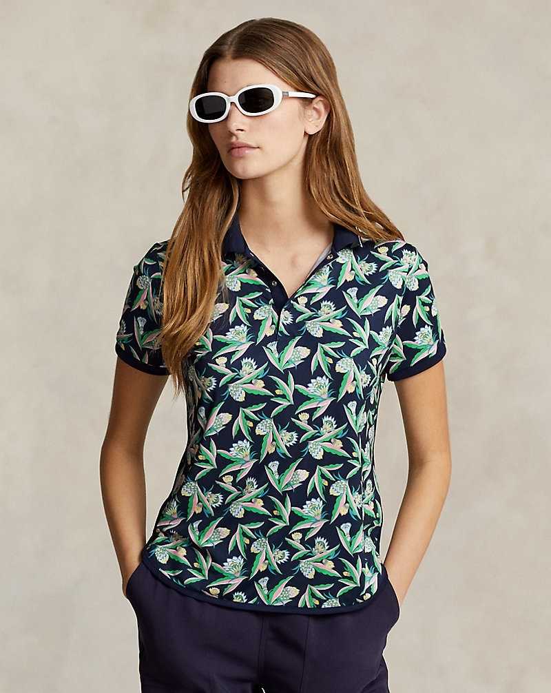 Camisa Polo Ralph Lauren Tailored Fit Floral Mujer Azul Marino | NLIOVGS-07 - vista 1